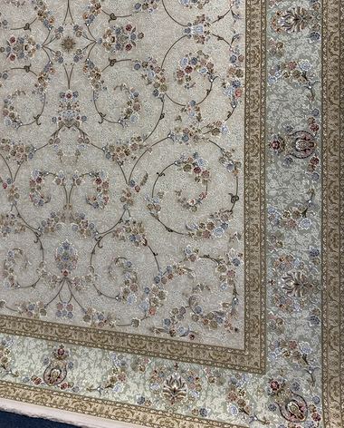 1500 reed Persian rug on the showroom floor in Dandenong