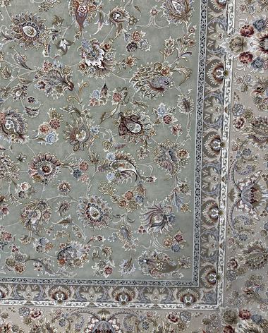 1500 reed Persian rug on the showroom floor in Dandenong