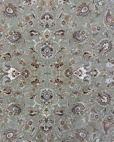 1500 reed Persian rug on the showroom floor in Dandenong
