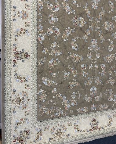 1500 reed Persian rug on the showroom floor in Dandenong