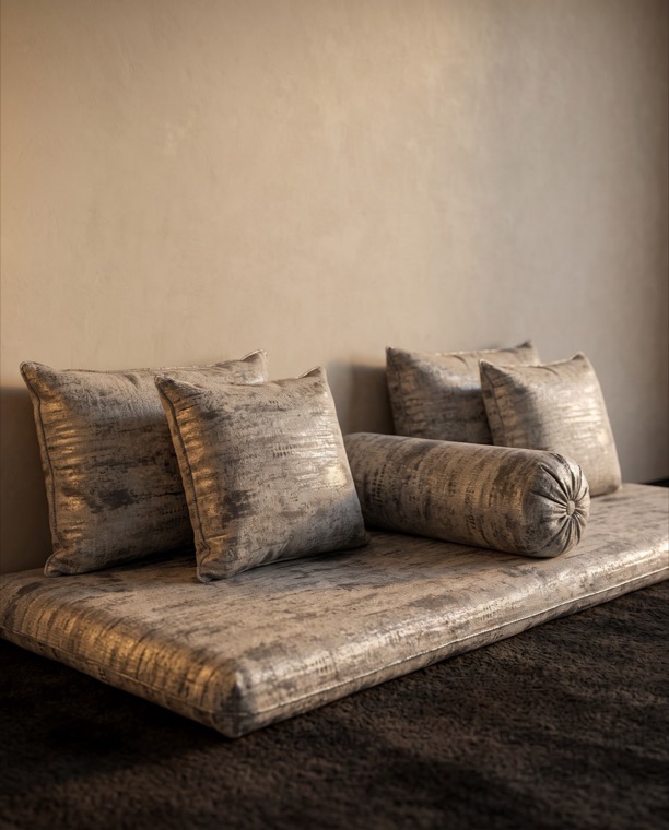 Majlis Set — Bronze, a toshak & majlis in Bronze & pewter